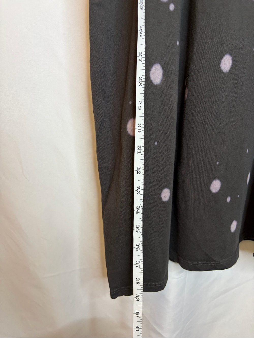 Torrid Bleach Splatter T-Shirt Dress Shredded Ladder V-Neck Black Plus Size 1 - Picture 6 of 7